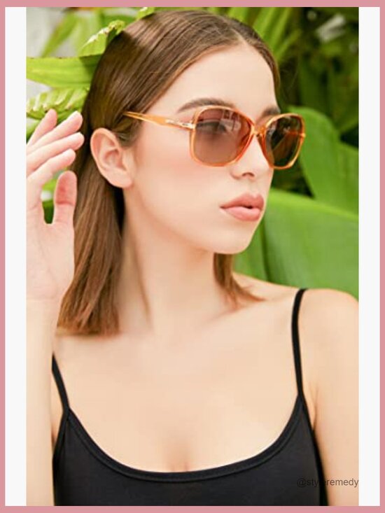 Polarized Square Frame Sunglasses with UV400 Protection main image 5